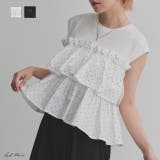 ポルカドットティアードフリルトップス | ad thie | 詳細画像1 