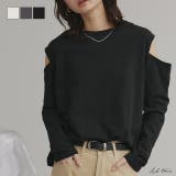 ショルダーカットアウトロングスリーブTシャツ | ad thie | 詳細画像1 