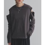 【2025AW新作】ショルダーカットアウトロングスリーブTシャツ | ad thie | 詳細画像14
