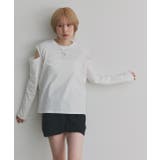 【2025AW新作】ショルダーカットアウトロングスリーブTシャツ | ad thie | 詳細画像28