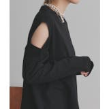 【2025AW新作】ショルダーカットアウトロングスリーブTシャツ | ad thie | 詳細画像36