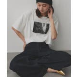 オフホワイト×ブラック | アソートフォトプリントTシャツ | ad thie