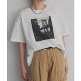 オフホワイト×ライトグリーン | アソートフォトプリントTシャツ | ad thie