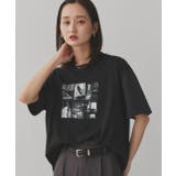 ブラック | アソートフォトプリントTシャツ | ad thie