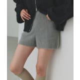グレー | シャギーニットショートパンツ | ad thie