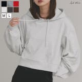 ショート丈スウェットフーディーパーカー | ad thie | 詳細画像1 