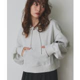 ショート丈スウェットフーディーパーカー | ad thie | 詳細画像11 