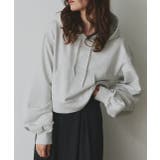 ショート丈スウェットフーディーパーカー | ad thie | 詳細画像12 