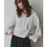 ショート丈スウェットフーディーパーカー | ad thie | 詳細画像13 