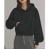 ショート丈スウェットフーディーパーカー | ad thie | 詳細画像23 