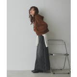 ショート丈スウェットフーディーパーカー | ad thie | 詳細画像43 