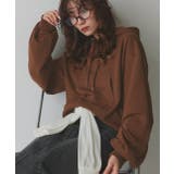 ショート丈スウェットフーディーパーカー | ad thie | 詳細画像48 