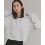 ショート丈スウェットフーディーパーカー | ad thie | 詳細画像5 