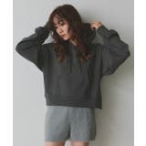 ショート丈スウェットフーディーパーカー | ad thie | 詳細画像51 