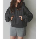 ショート丈スウェットフーディーパーカー | ad thie | 詳細画像54 