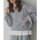 ショート丈スウェットフーディーパーカー | ad thie | 詳細画像62 