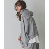 ショート丈スウェットフーディーパーカー | ad thie | 詳細画像64 