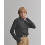 チャコール | 【2025AW新作】配色アソートスリーブハイネックトップス | ad thie