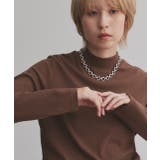 ブラウン | 【2025AW新作】配色アソートスリーブハイネックトップス | ad thie