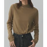 カーキ | 【2025AW新作】配色アソートスリーブハイネックトップス | ad thie