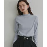 ライトブルー | 配色アソートスリーブハイネックトップス | ad thie