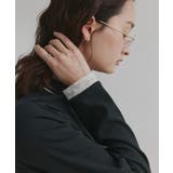 ブラック×オフホワイトレース | 配色アソートスリーブハイネックトップス | ad thie