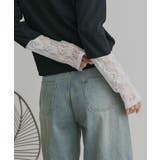 袖切替ラメシアー レースアソートトップス | ad thie | 詳細画像17 