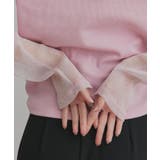 袖切替ラメシアー レースアソートトップス | ad thie | 詳細画像34 