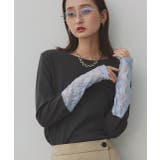 袖切替ラメシアー レースアソートトップス | ad thie | 詳細画像38 