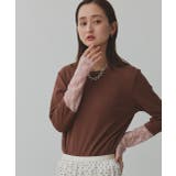 袖切替ラメシアー レースアソートトップス | ad thie | 詳細画像63 