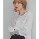 袖切替ラメシアー レースアソートトップス | ad thie | 詳細画像68 