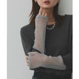 袖切替ラメシアー レースアソートトップス | ad thie | 詳細画像79 