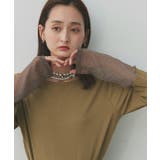 袖切替ラメシアー レースアソートトップス | ad thie | 詳細画像87 