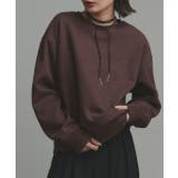 ブラウン | 【2025AW新作】裏起毛ラメプルオーバー | ad thie