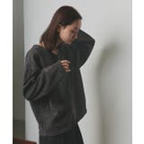 【2025AW新作】ラメモールVネックプルオーバー | ad thie | 詳細画像17