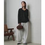 【2025AW新作】ラメモールVネックプルオーバー | ad thie | 詳細画像2