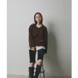 【2025AW新作】ラメモールVネックプルオーバー | ad thie | 詳細画像35