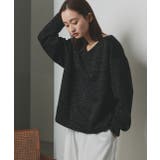 【2025AW新作】ラメモールVネックプルオーバー | ad thie | 詳細画像8