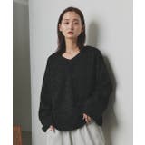 【2025AW新作】ラメモールVネックプルオーバー | ad thie | 詳細画像9