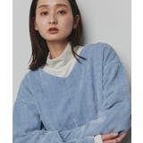 ライトブルー | 【2025AW新作】ラメモールVネックプルオーバー | ad thie