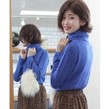 カシミヤタッチワイドリブオフタートル | ad thie | 詳細画像13