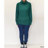 カシミヤタッチワイドリブオフタートル | ad thie | 詳細画像30