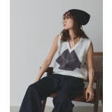 アーガイルニットベスト | ad thie | 詳細画像19 