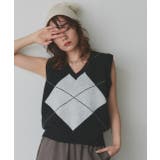 アーガイルニットベスト | ad thie | 詳細画像31 