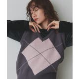 アーガイルニットベスト | ad thie | 詳細画像43 