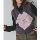 アーガイルニットベスト | ad thie | 詳細画像45 