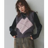 アーガイルニットベスト | ad thie | 詳細画像46 