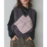 アーガイルニットベスト | ad thie | 詳細画像47 