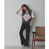 アーガイルニットベスト | ad thie | 詳細画像48 