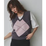 アーガイルニットベスト | ad thie | 詳細画像51 